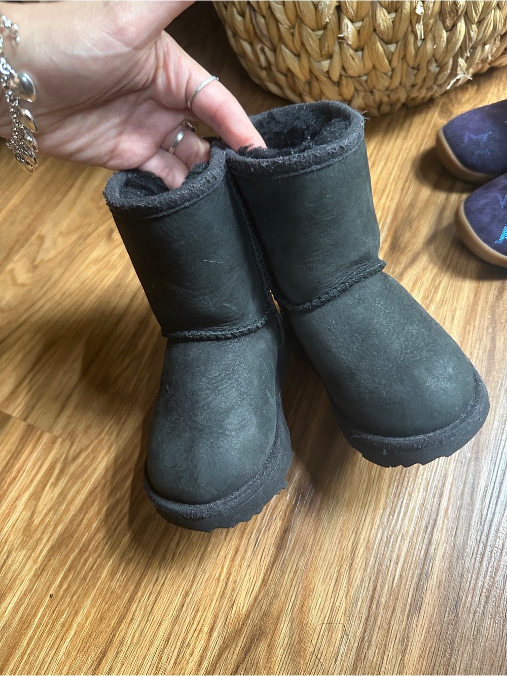 UGG Kids Classic Boot Kids Black Boots